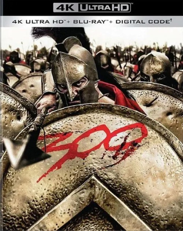 名称：斯巴达300勇士 4K(2160P)                     REMUX (蓝光 原盘)描述：300影片年代：2007影片产地：美国对白语音：英语影片字幕：中字外挂字幕电影简介：公元前480年，波斯国国王王薛西斯一世(罗德里格·桑托罗饰)统率50万大军大举进攻希腊，一路南下逼近德摩比利隘口
