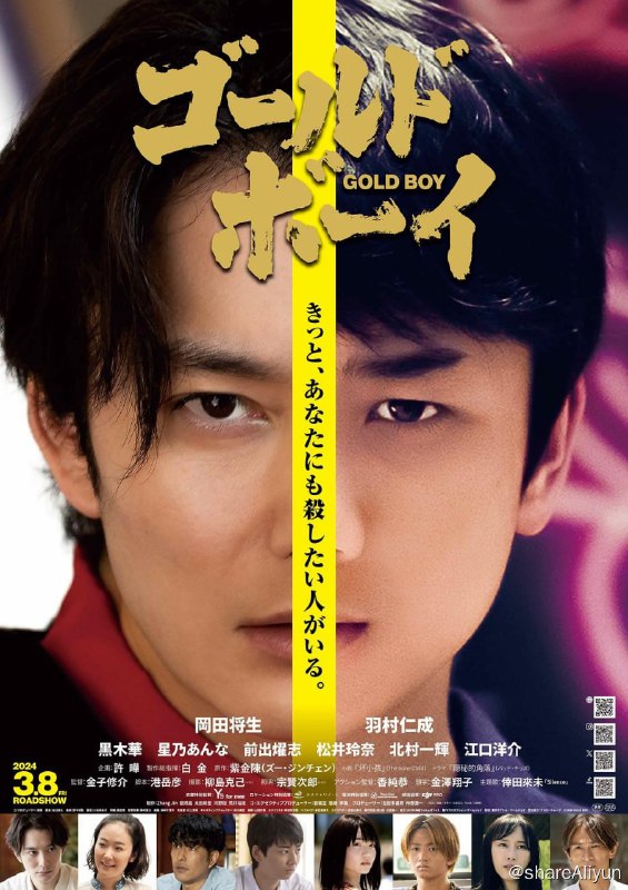 名称：《黄金少年》（2024）日版《隐秘的角落》描述：改编自紫金陈小说《坏小孩》，冈田将生、黑木华、松井玲奈主演
