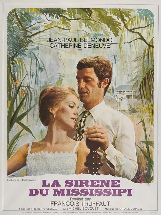 名称：骗婚记 La sirène du Mississipi (1969)描述：路易斯(让-保罗·贝尔蒙多 Jean Paul Belmondo 饰)是一名十分富有的烟厂老板，他从海外购入了一位“邮寄新娘”，哪知道出现在自己面前的女子朱丽(凯瑟琳·德纳芙 Catherine Deneuve 饰)竟然是如此的美艳不可方物，觉得自己赚到了的路易斯很快就陷入了朱丽一手编制的情网之中无法自拔