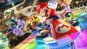 名称：马里奥赛车8 豪华版描述：马里奥赛车8（Mario Kart 8），是任天堂游戏公司出版发行的竞速游戏
