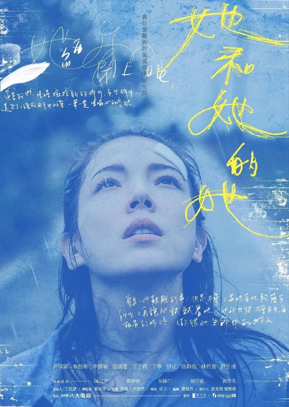 名称：她和她的她描述：职场女强人林晨曦（许玮甯 饰）在意外车祸醒来后仿佛穿越平行时空，原本应该是男友的李皓明变成警察小刘（李程彬 饰），正在调查关于她高中化学老师谢志忠（陈以文 饰）遭杀害的案件，高中学姐颜圣华（贾静雯 饰）竟然是主要涉嫌人？她一天天拼凑重建记忆，却发现越来越不对劲，看似幸福美好的家庭与闺蜜情，都随着凶杀案逐渐揭露意想不到的真相