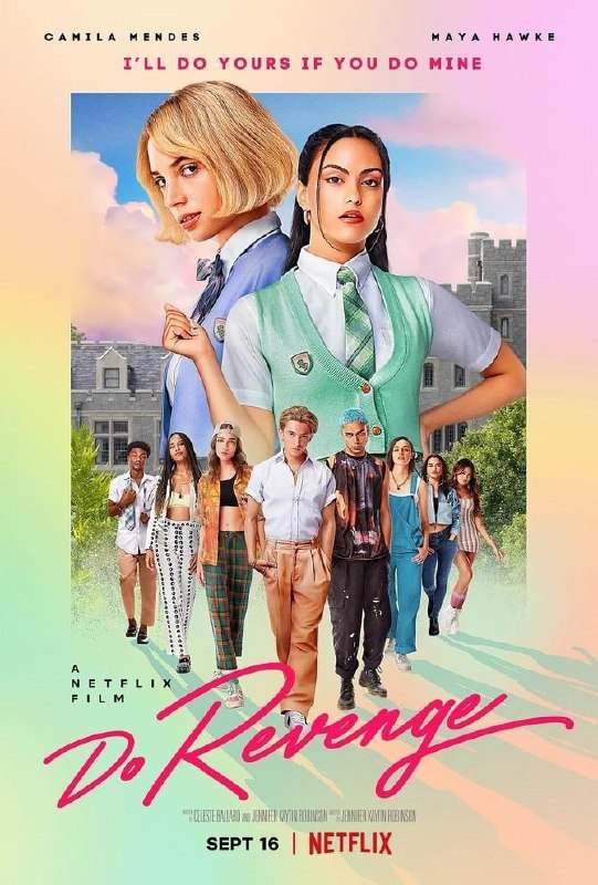 名称：复仇少女组：netflix新作描述：该片被描述为一部颠覆希区柯克式的黑色喜剧，聚焦最为可怕主角——少女，讲述Drew(Alpha女孩)和Eleanor(beta女孩)在一次秘密的见面会后，决定联手去追杀欺负对方的恶霸们