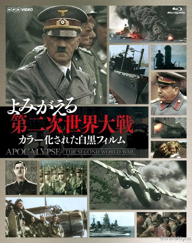 名称：二次大战启示录 Apocalypse (2009)描述：作为一部二战历史纪录片，这里的新颖之处在于电影的大部分内容都被“着色”了