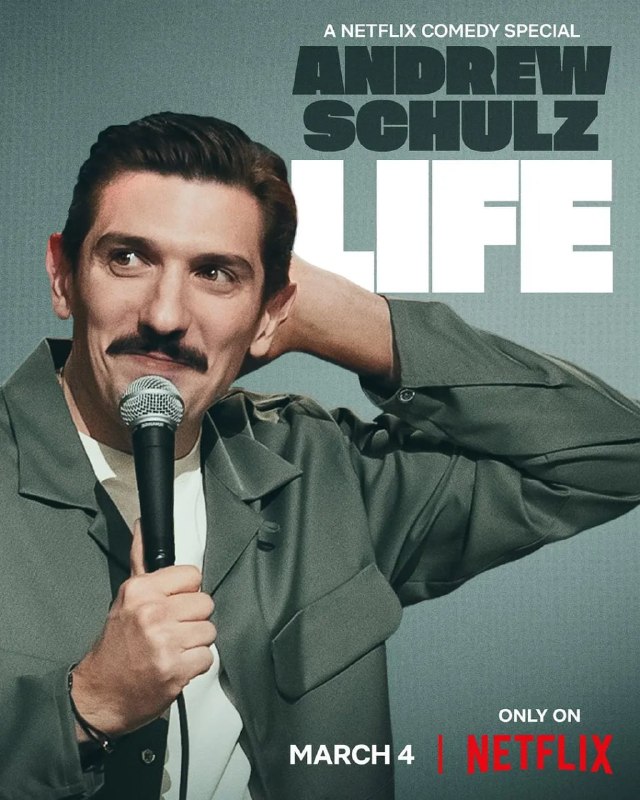 名称：安德鲁·舒尔茨：这就是人生 Andrew Schulz Life (2025)描述：在这部犀利而真诚的特辑中，安德鲁·舒尔茨分享了他人生中最疯狂的时刻— 成为一名父亲