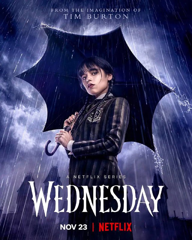 名称：星期三 全8集描述：蒂姆·伯顿构思的全新怪奇剧集《星期三》于Netflix上播出