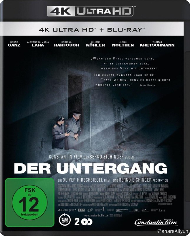名称：《帝国的毁灭》4K原盘REMUX [HDR] [中英双字 简繁中字 R3中字]描述：帝国的毁灭的剧情简介 · · · · · ·  这是一部纪实性电影，逼真地反映了希特勒人生的最后12天，第三帝国最后的日子