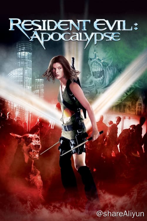 名称：生化危机2：启示录 (2004)描述：T病毒在蜂巢中肆虐并很快打破了地面上浣熊市的平静，丧尸开始在人群中出现，保护伞公司将整个城市封锁，计划使用核武器摧毁城市以掩盖病毒外泄的事实